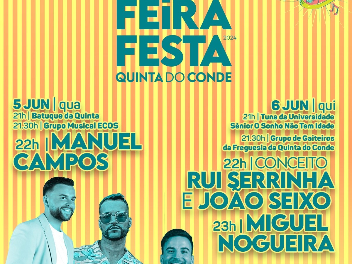 5 Junho Manuel Campos| 6 Junho Rui Serrinha e Joao Seixo | Miguel&nbsp;Nogueira